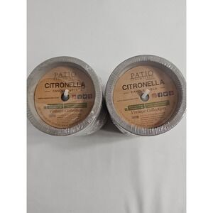 Patio Citronella Candles 2 = When Empty Beautiful Ceramic Twine Wrap Pen Holder‎